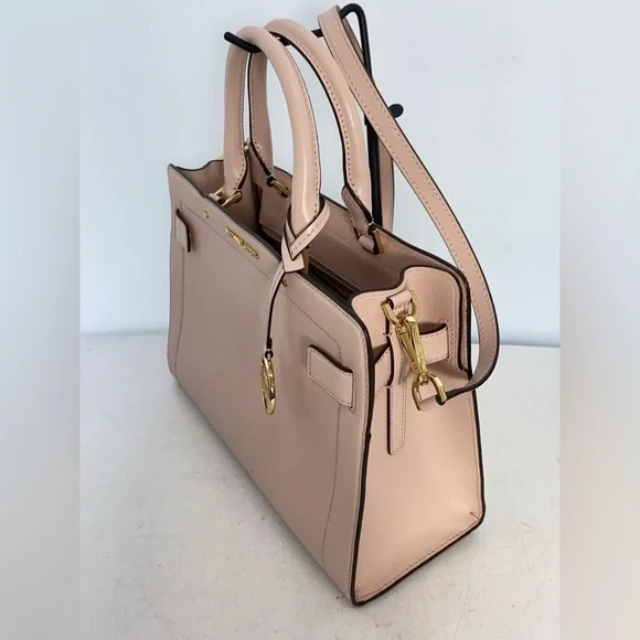 NWT Michael Kors Rayne satchel Elegant blush Pink Handbag w feet. New never used - Picture 2 of 12